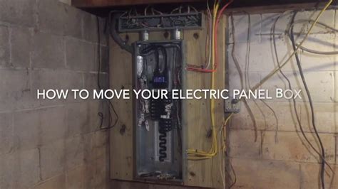 can an electrical box be moved|moving electrical panels in house.